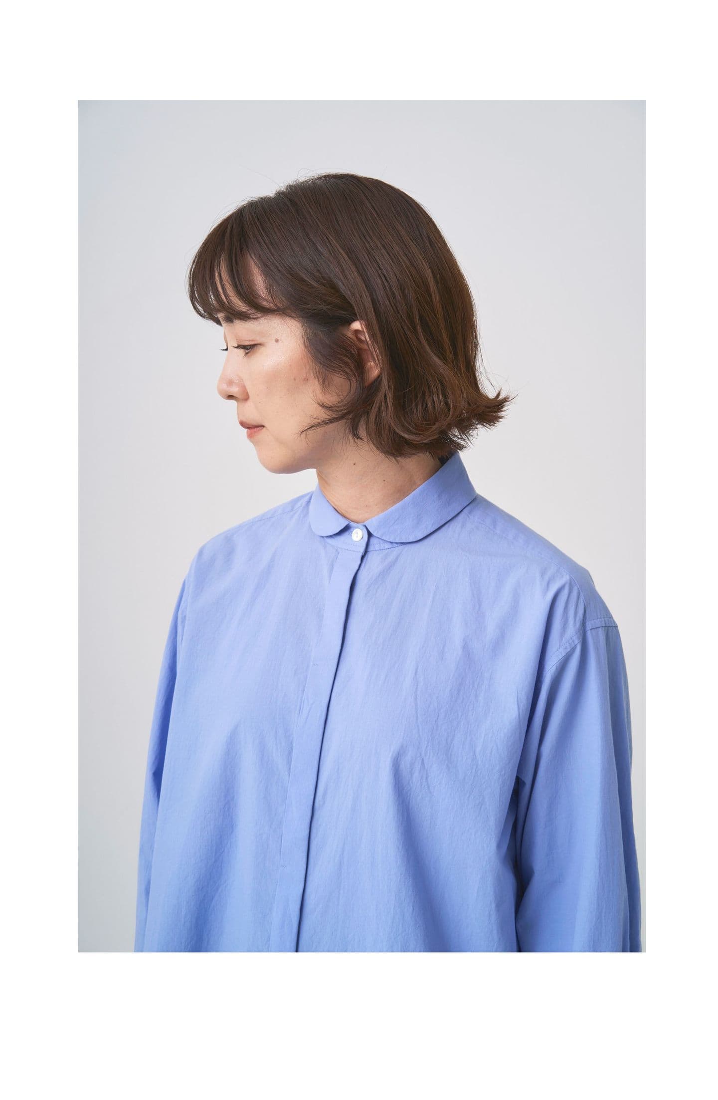 丸襟シャツ